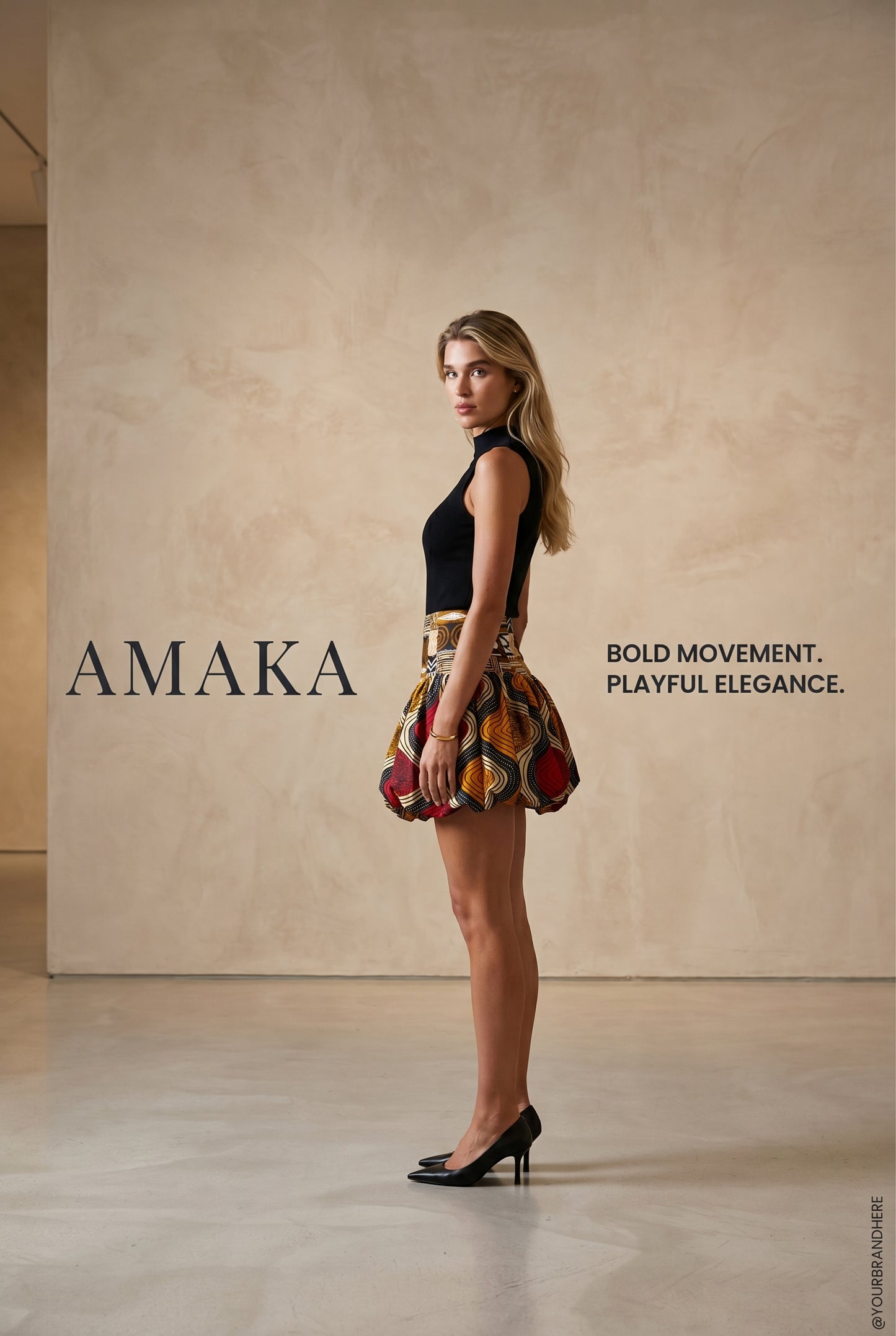 Amaka bubble skirt
