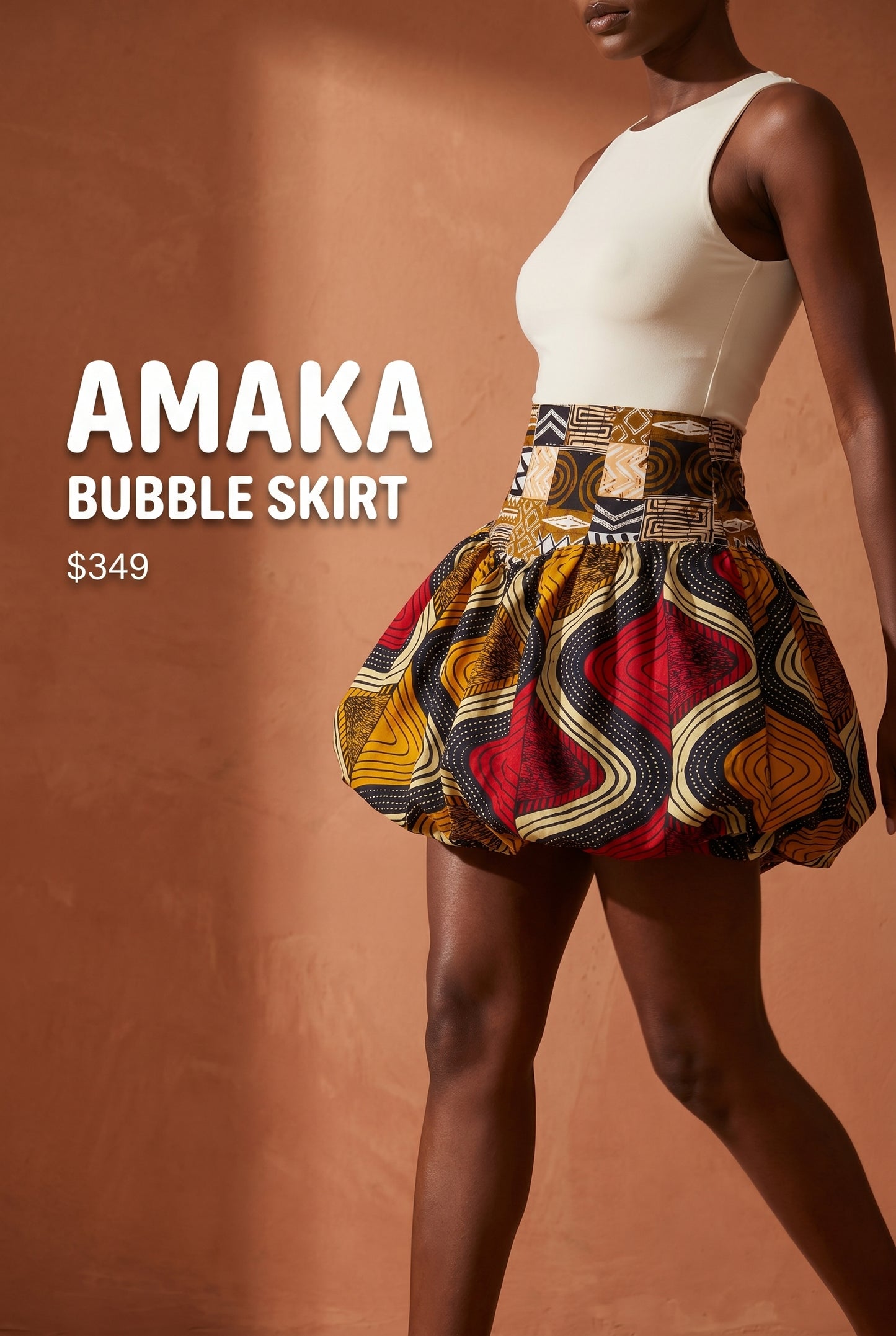 Amaka bubble skirt