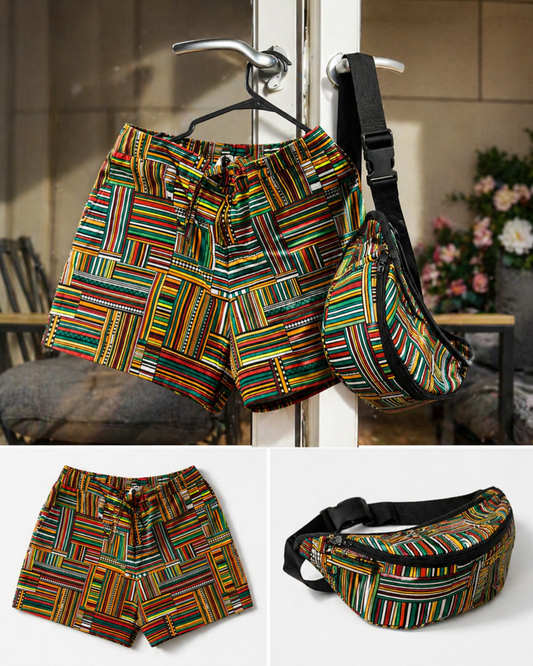 Ayanwu short x bum bag set