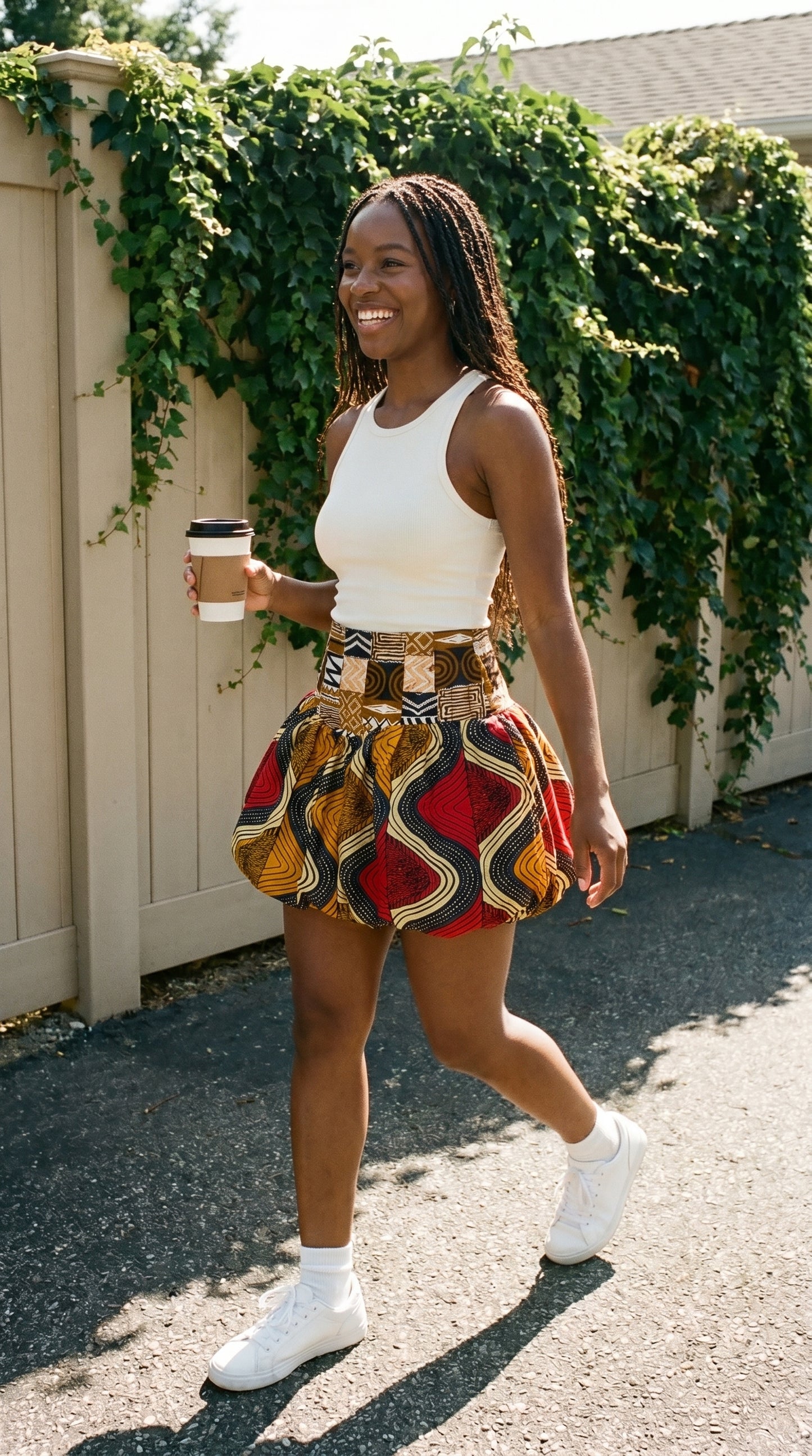 Amaka bubble skirt