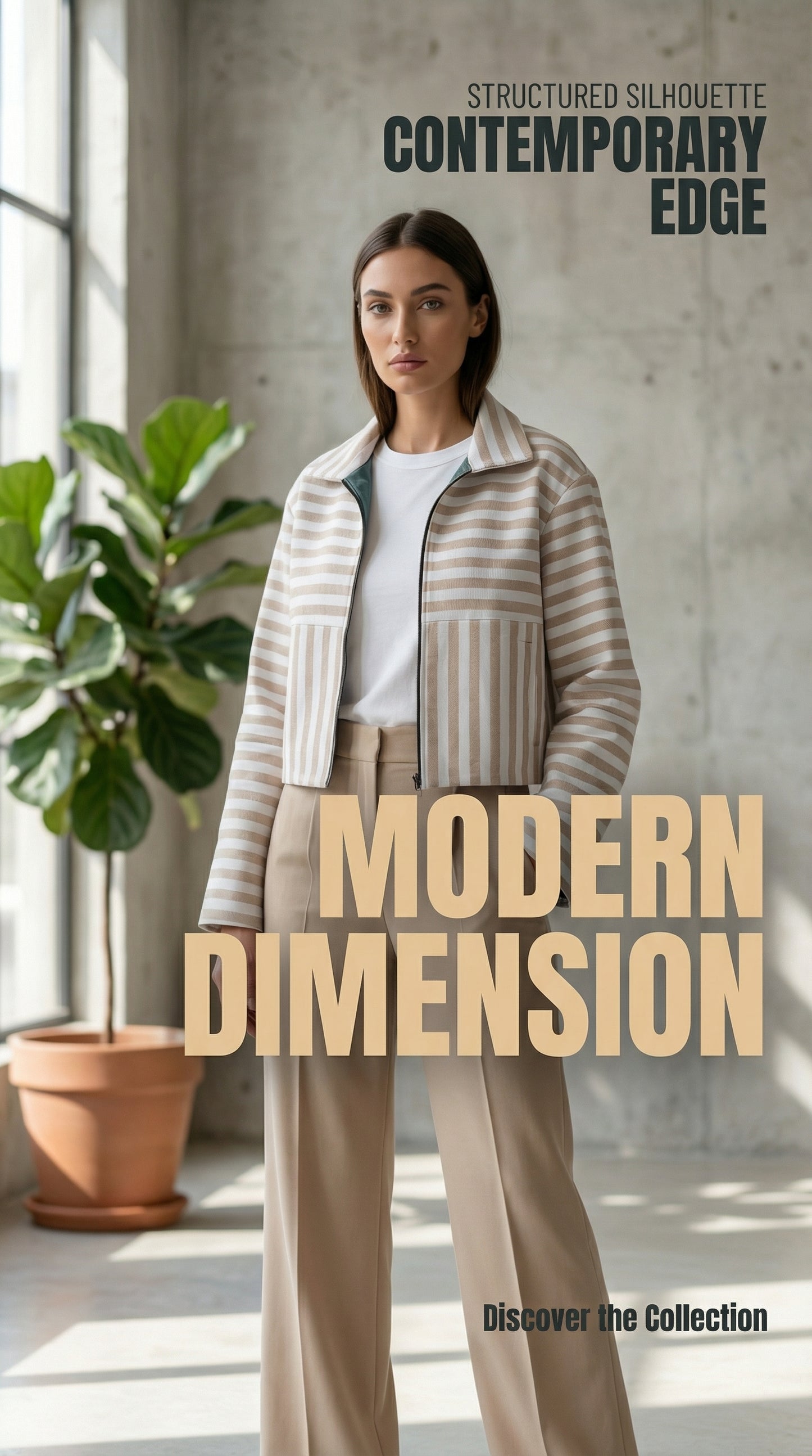 The Dual stripped statement Jacket