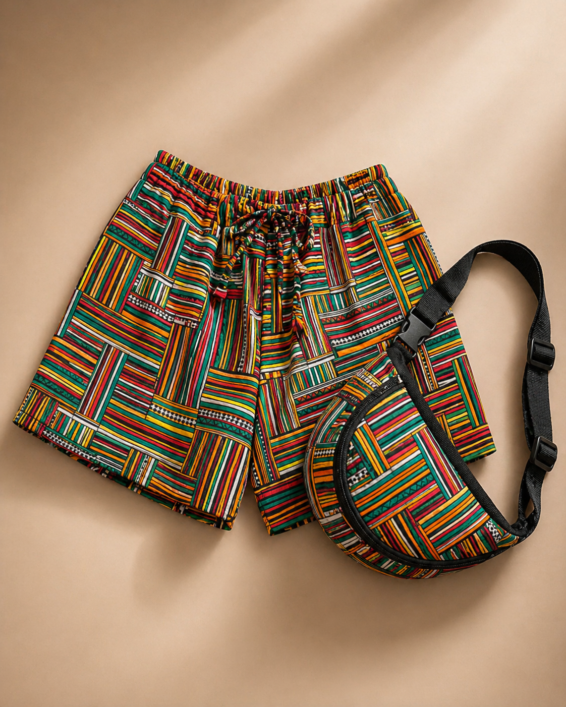 Ayanwu short x bum bag set