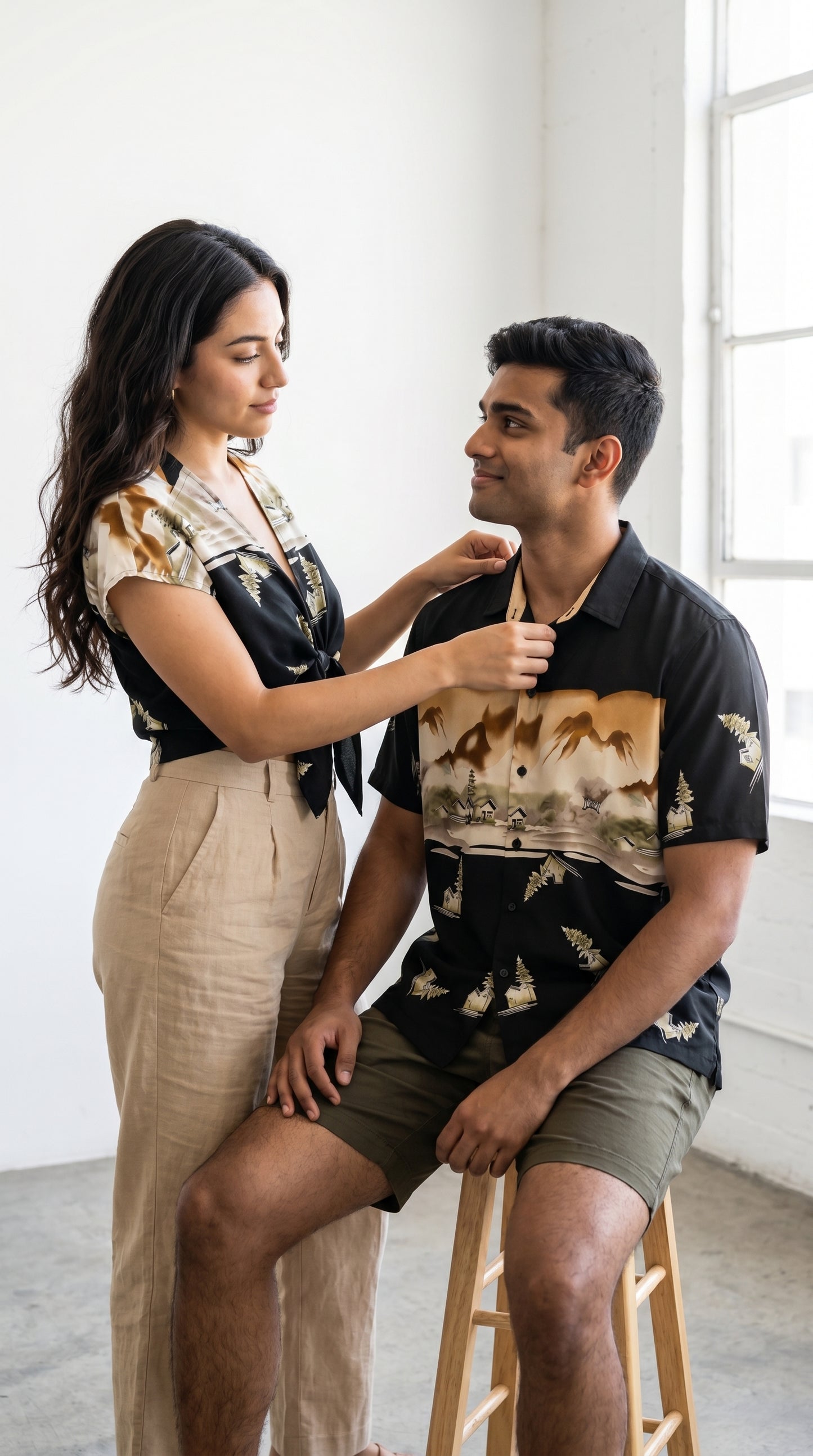 The desert summer couple matching set