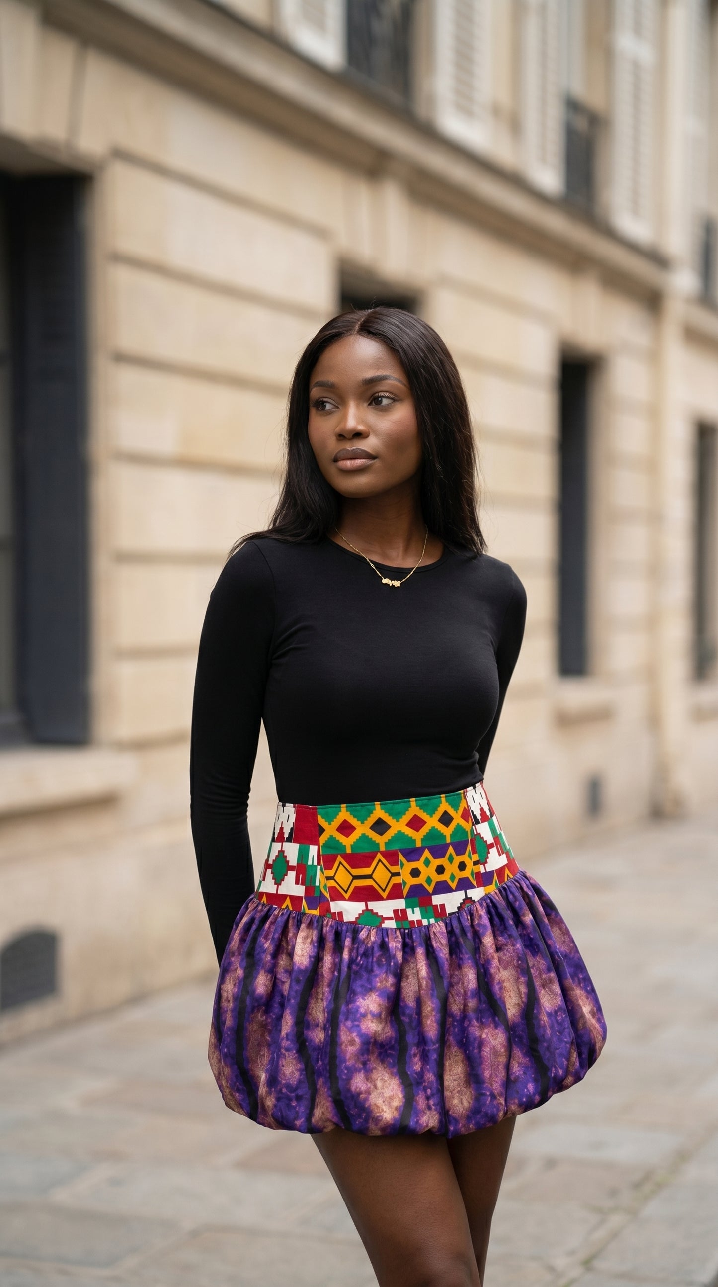 Akwanwa bubble skirt