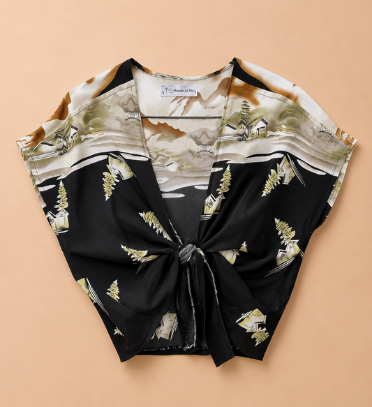 The Desert summer front tie top