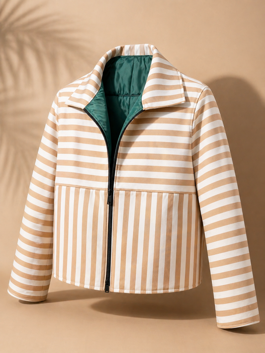 The Dual stripped statement Jacket